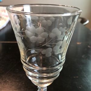 Rock Sharpe Halifax crystal water goblets. Set of 7